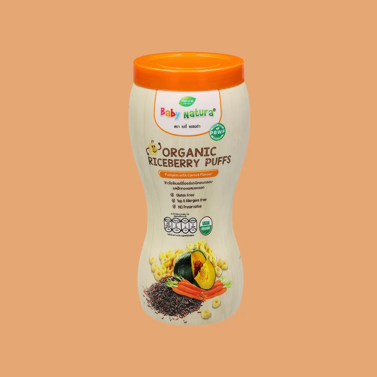 Baby Natura Pumpkin with carrot Flavour 40 g copy_1
